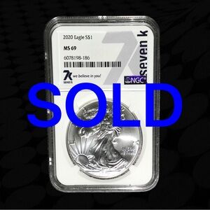 Graded 2020 Eagle Silver Coin